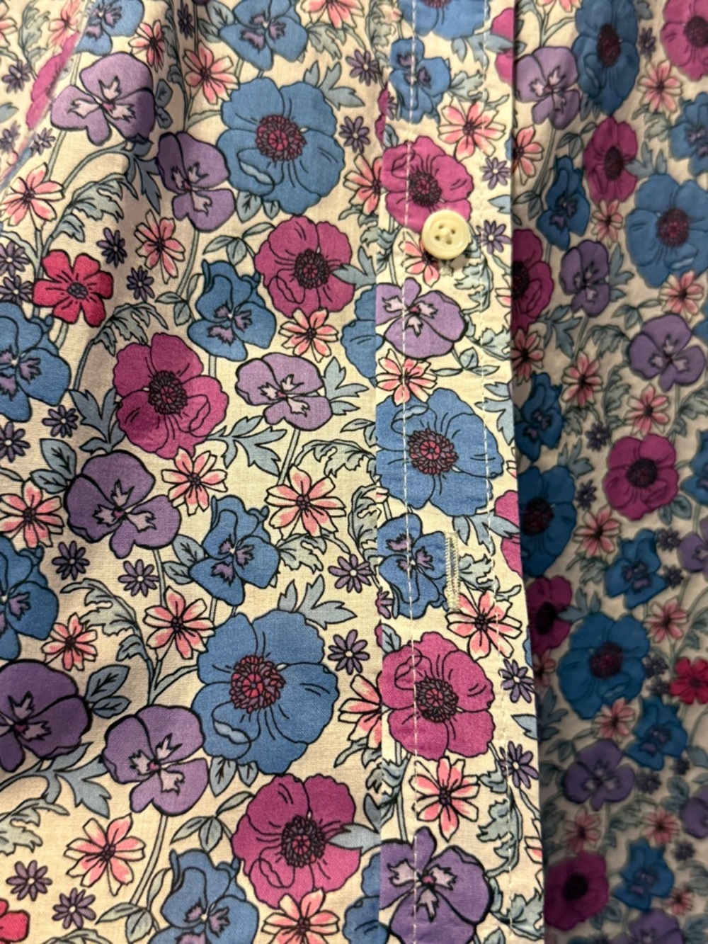 Talbots lightweight floral cotton blouse 2X - Picture 3 of 10